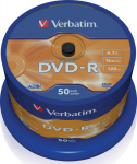 DVD-R Verbatim 4.7GB 50pcs Spin.SR sil. 16x