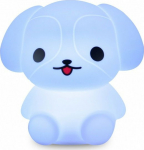 Mesmed A silicone bedside lamp with a remote control that changes colors