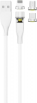 2GO USB 3in1 Ladekabel m. magnetic Adapter A/M/L 100cm