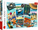 Trefl Puzzle 1000 Holiday postcard elements