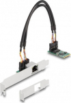 DELOCK Converter M.2 Key B+M 1 x RJ45 2.5 Gigabit LAN
