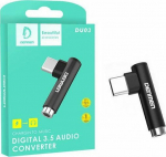 Adapter USB Techonic DU03 USB-C - Jack 3.5mm Czarny (029991)