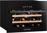 Wine cooler La Sommeliere LSBI28B - Single-zone wine cooler for installation in a column with a capacity of do 28 bottles of wine