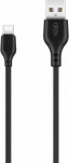 Kabel USB XO USB-A - USB-C 1 m Czarny (71478)