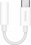 Adapter USB Foneng Kabel audio 3.5mm jack do USB Type C BM21 (white)