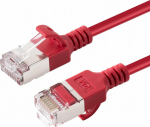 MicroConnect CAT6A U-FTP Slim, LSZH, 5m, Network Cable, Red