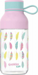 Quokka Quokka Ice Kids with strap - Tritan water bottle 430 ml z strap (Feathers)