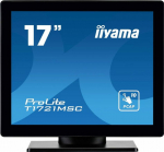 iiyama ProLite T1721MSC-B2, 43.2 cm (17"), Projected Capacitive, 10 TP, USB, kit (USB), black - touch monitor (5:4), screen size: 43.2 cm (17"), Touchscreen, Projected Capacitive, multi touch (10 points), resolution: 1280x1024 pixels, VESA mount (100 ...