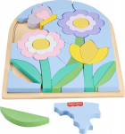 MATTEL Fisher-Price: Wooden Flower Puzzle Blocks (HXT97)
