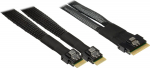 Inter-Tech Internals SAS-Kabel - SAS 24Gbit/s - 8i Slim SAS (SFF-8654)