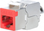 INTELLINET Cat6a 10G STP Keystone-Modul rot