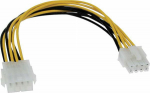 InLine ATX/EPS 8-pin - ATX/EPS 8-pin, 0.2m, Yellow (26631)