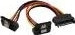 InLine SATA Power Y-Cable SATA angled - 0.15m