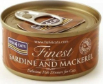 FISH4DOGS Fish4Cats Finest Sardine with Mackerel 70g