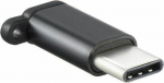 Adapter USB USB-C - MicroUSB Czarny (40372)
