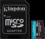 KIN Karta microSD 64GB CanvasGo! Plus 200MB/s A2 U3 V30 + adapter