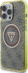 Guess IML 4G Glitter and Triangle Logo MagSafe Protective cover for Apple iPhone 16 Pro Max