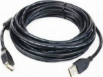 Kabel USB Gembird USB-A - USB-A 4.5 m Czarny (CCFUSB2AMAF15)