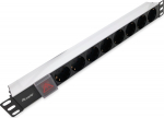 Equip Stromverteilungseinheit (Rack - mountable) - Wechselstrom 250 V - 3.5 kW - output terminals: 8 - 1U - 48.3 cm (19")