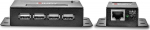 LINDY Extender USB 2.0 Cat5 Power over RJ45 4 Port 50m