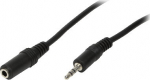 LogiLink miniJack M/F 5.0m - extension cord miniJack LogiLink 5.0m czarny