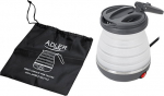 Adler | Travel kettle | AD 1279 | Electric | 750 W | 0.6 L | Silicon | White