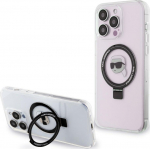 Karl Lagerfeld Ring Stand Karl Head MagSafe Back Case for Apple iPhone 15 Pro