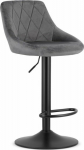 Leobert KAST stool - gray velvet / black base