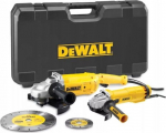 DEWALT.ANGLE GRINDER SET 230+125mm (DWE492+DWE4207) +DISCS DT3711, DT3731 CASE