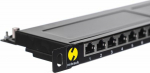 NetRack Patch panel 19'' 0.5U 24-Cat ports. 5e FTP (104-12)