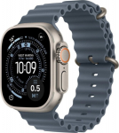 Apple Watch Ultra 3 GPS + Cellular Envelope 49 mm z titanium in natural color Ocean strap in navy blue color