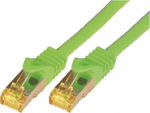 M-Cab CAT7 SFTP RJ45 LSZH 0.25M GREEN, 10GBIT RAW PATCH CABLE