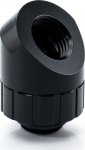 Bitspower Artemis 45 Grad Fitting - drehbar, matt schwarz