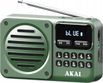 AKAI Portable Radio APR-300 green - Moc [W]: 2.5 | USB | Bluetooth | Radio FM | microSD | USB