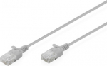 DIGITUS patch cable CAT 6 U-UTP Slim 0.3m Grau