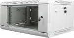 Lanberg Wall-mounted cabinet installation 19 cali 4U 600X450mm szara (drzwi szklane)