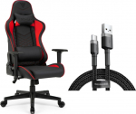 Armchair SENSE7 Spellcaster black and red + kabel usb