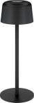 Wentronic Wireless LED Table Lamp, Size S, 25 cm, black - wi