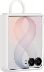 Samsung EF-EF776CWE Silicone Magnetic Cover with Ring for Galaxy Z Flip 8 / White