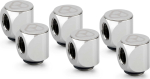 Thermal Grizzly DeltaMate Rotary Fitting - 90 Degrees, Gloss Nickel, Pack of 6
