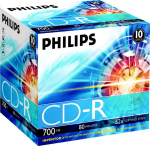1x10 Philips CD-R 80Min 700MB 52x JC