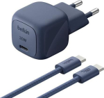 Belkin BOOST Charge USB-C/USB-C 30W PD in+cbl WCA008kq2MBL-B6