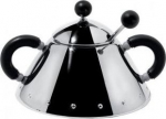 Alessi Sugar Bowl with Spoon black 9097 B