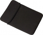 eSTUFF Pouch for 12.5" Notebooks, Black Neoprene without zipper