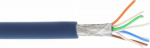 InLine Cable Installation S/FTP, PiMF, Cat.6A, halogen free, 500MHz, niebieski 100m (76899B)