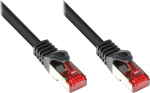 Alcasa Good Connections RNS Patchkabel mit Rastnasenschutz - Cat. 6 - S/FTP - PiMF - PVC - 250MHz - schwarz - 50m
