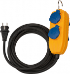 Brennenstuhl 1151740010 - 10 m - Outside - IP54 - Blau - Orange - 4 AC-Outputs - Schwarz