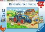 Ravensburger Puzzle 2x12el. Hard work 076161 RAVENSBURGER