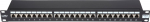 BKT Elektronik 19&acute;&acute; Patch Panel, 24xRJ45, shielded, Cat5e, 1U, black
