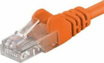 PremiumCord PREMIUMCORD Patch kabel UTP RJ45-RJ45 CAT5e 1m oranžov&aacute;